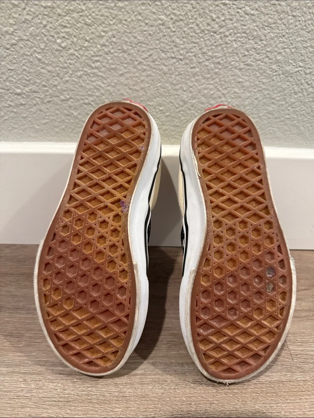 Vans Kids Checkerboard Slip-On Sneakers - Black & Cream